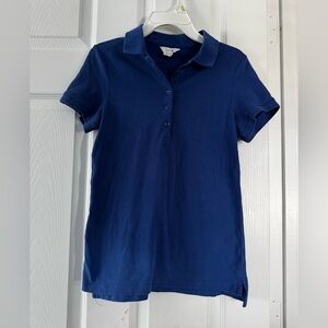 intro. Blue Polo Shirt Short-Sleeved Classic Blue | Size: PS